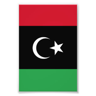 Flagge Libyens Fotodruck