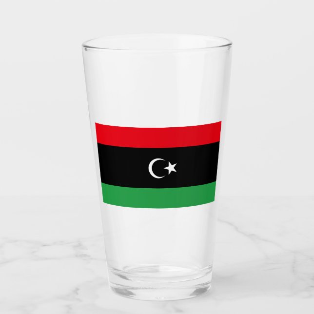 Flagge Libyens Glas (Vorderseite)