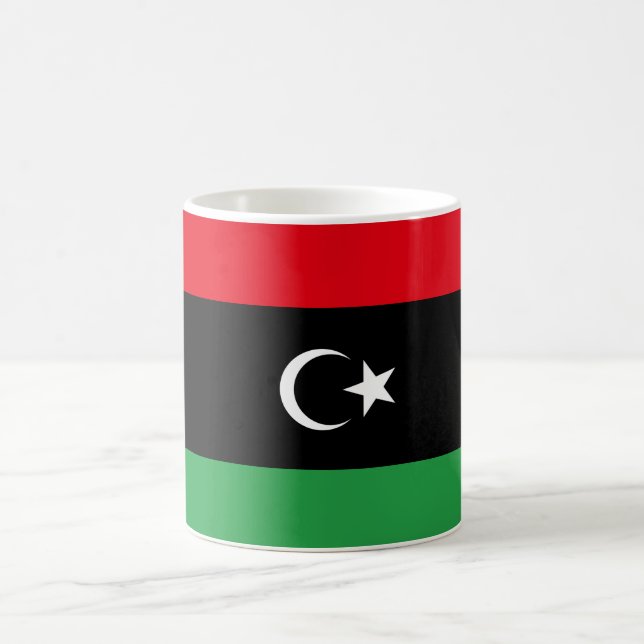 Flagge Libyens Kaffeetasse (Mittel)