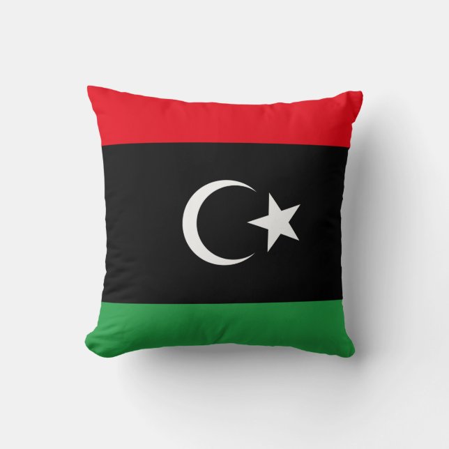 Flagge Libyens Kissen (Vorderseite)