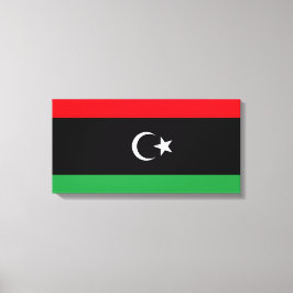 Flagge Libyens Leinwanddruck