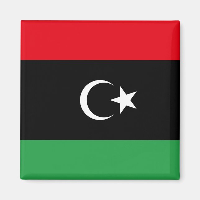 Flagge Libyens Magnet (Vorne)