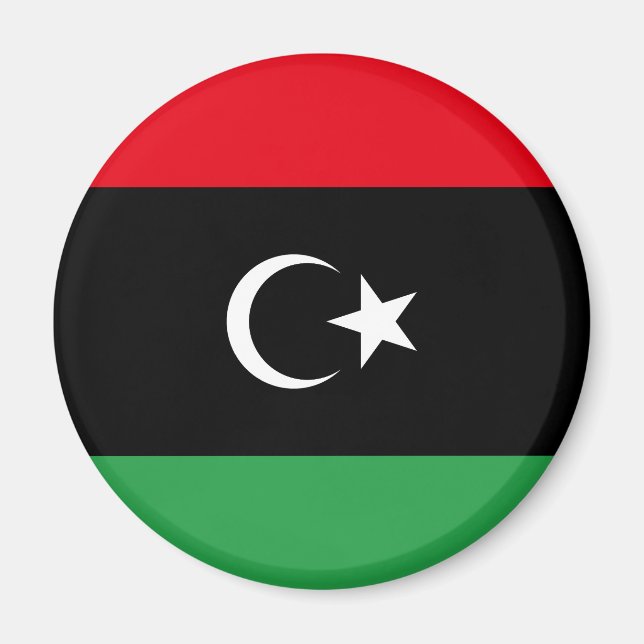 Flagge Libyens Magnet (Vorne)