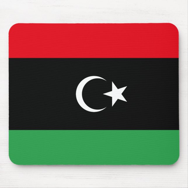 Flagge Libyens Mousepad (Vorne)