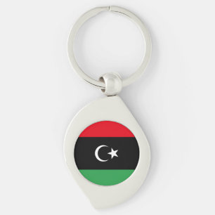 Flagge Libyens Schlüsselanhänger