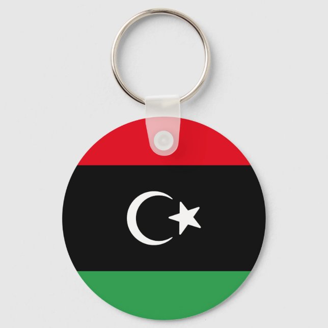 Flagge Libyens Schlüsselanhänger (Vorderseite)