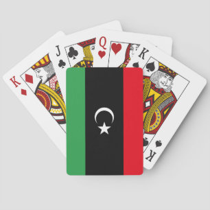 Flagge Libyens Spielkarten