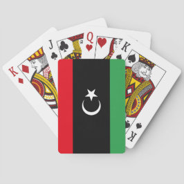 Flagge Libyens Spielkarten