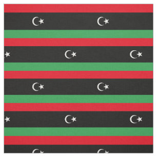 Flagge Libyens Stoff
