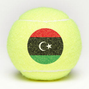 Flagge Libyens Tennisbälle