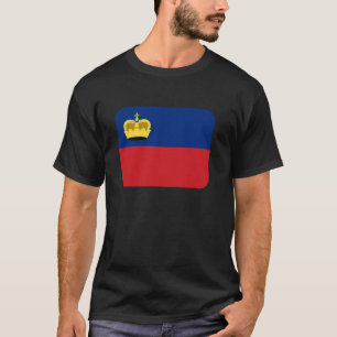 Flagge Liechtenstein T-Shirt