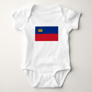 Flagge Liechtensteins Baby Strampler