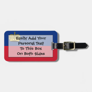 Flagge Liechtensteins Easy ID Persönliche Gepäckanhänger
