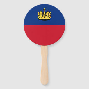 Flagge Liechtensteins Fächer