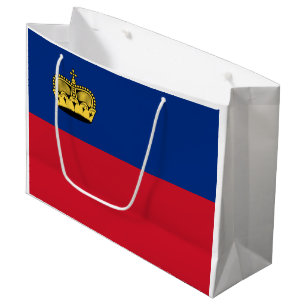 Flagge Liechtensteins Große Geschenktüte