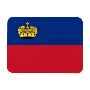 Flagge Liechtensteins Magnet