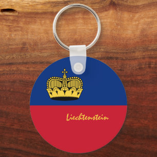 Flagge Liechtensteins, Reise, Urlaub / Sport Schlüsselanhänger