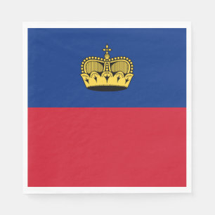 Flagge Liechtensteins Serviette