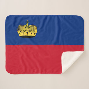 Flagge Liechtensteins Sherpadecke