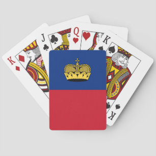 Flagge Liechtensteins Spielkarten