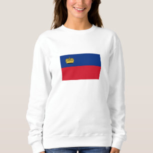 Flagge Liechtensteins Sweatshirt