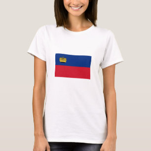 Flagge Liechtensteins T-Shirt