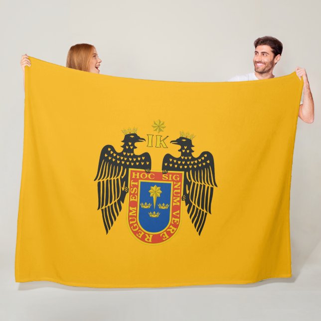 Flagge Limas (Peru) Fleecedecke (Beispiel)