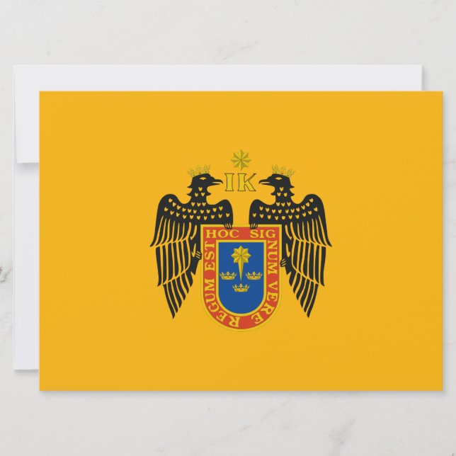 Flagge Limas (Peru) Karte (Vorderseite)