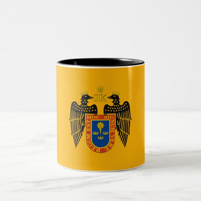 Flagge Limas (Peru) Zweifarbige Tasse (Mittel)