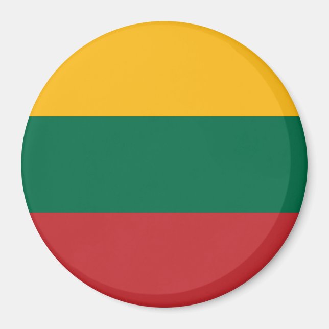 Flagge Litauens Magnet (Vorne)