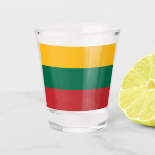 Flagge Litauens Schnapsglas