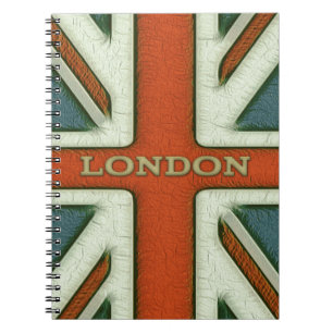 Flagge Londons Großbritannien Notizblock