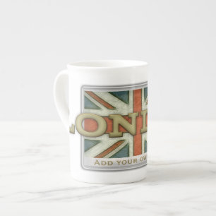 Flagge Londons Großbritannien Prozellantasse