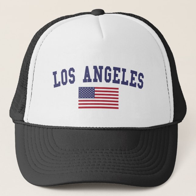 Flagge Los Angeless US Truckerkappe (Vorderseite)