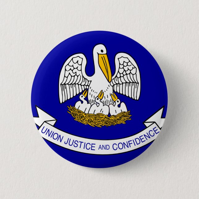 Flagge Louisiana Button (Vorderseite)