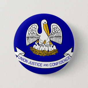 Flagge Louisiana Button