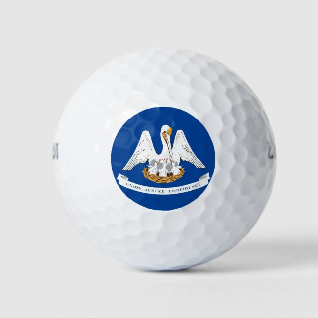 Flagge Louisiana Golfball (Vorderseite)