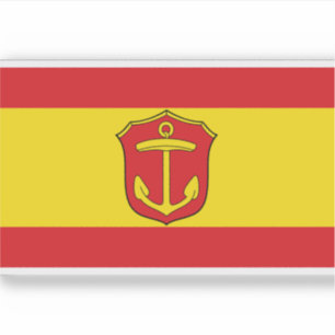 Flagge Ludwigshafen am Rhein, Deutschland Aufkleber