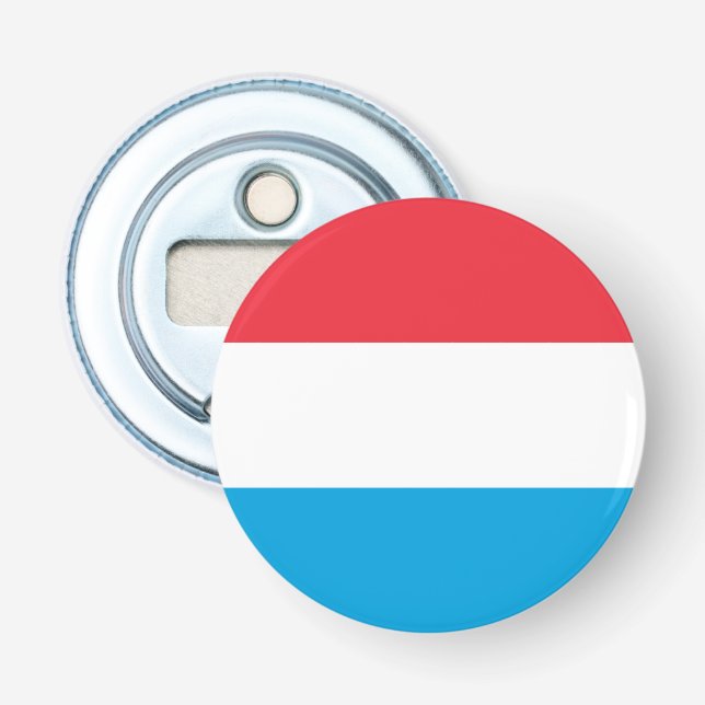 Flagge Luxemburgs Flaschenöffner (Vorderseite)