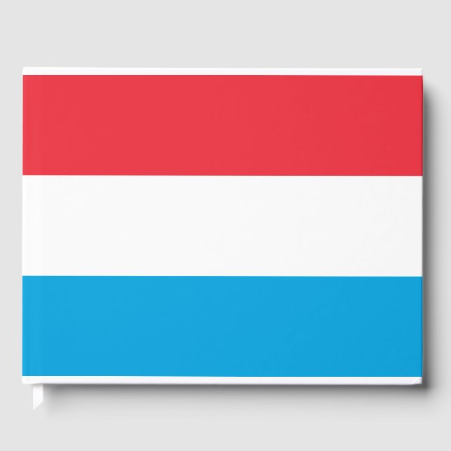 Flagge Luxemburgs Gästebuch (Vorderseite)