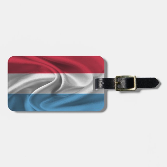 Flagge Luxemburgs Gepäckanhänger (Vorderseite horizontal)