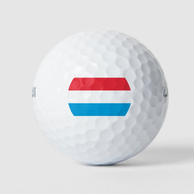 Flagge Luxemburgs Golfball (Vorderseite)