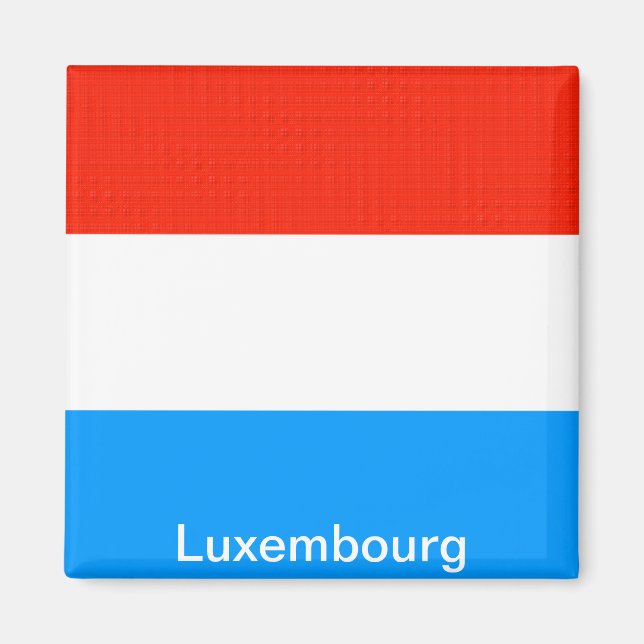 Flagge Luxemburgs Magnet (Vorne)