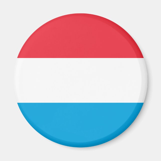 Flagge Luxemburgs Magnet (Vorne)