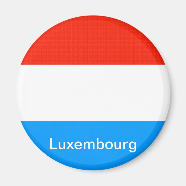 Flagge Luxemburgs Magnet (Vorne)