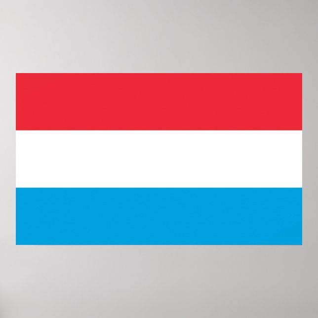 Flagge Luxemburgs Poster (Vorne)