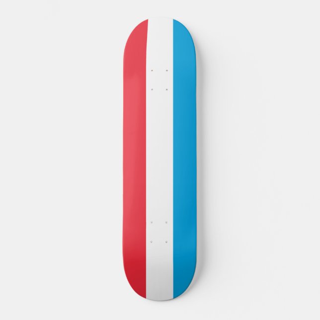 Flagge Luxemburgs Skateboard (Vorderseite)