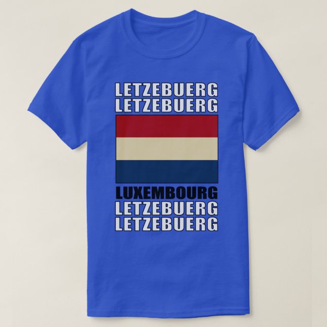 Flagge Luxemburgs T-Shirt (Design vorne)