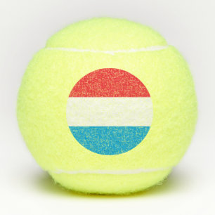Flagge Luxemburgs Tennisbälle