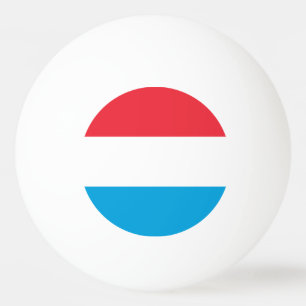 Flagge Luxemburgs Tischtennisball